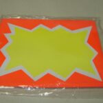 Cartel estallido N 1 x25 Unid. ( 6 x 4 cm.)