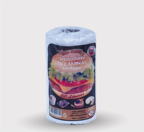 Lamina para hamburguesa en rollo Premium 500g 1000 laminas