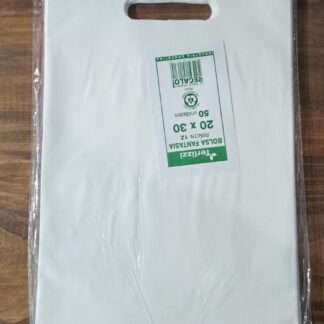 Bolsa riñon para regalo 20x30 blanca lisa