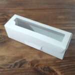 Caja con visor macaron blanco 2