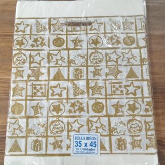 Bolsa riñon para regalo 35x45 Regalo dorado