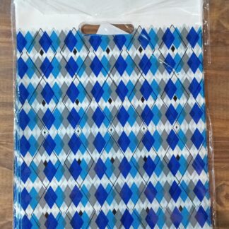 Bolsa riñon para regalo 20x30 Rombo Azul
