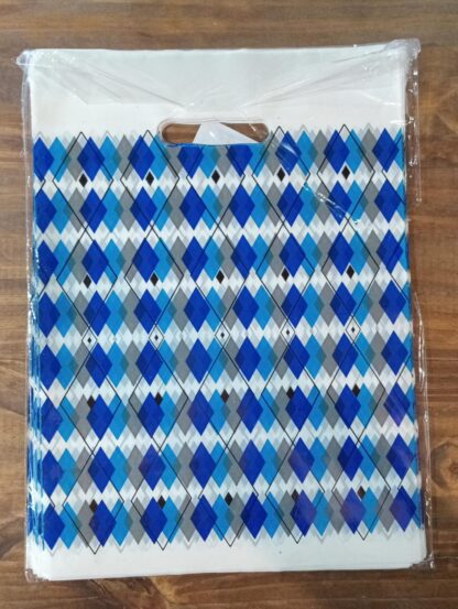 Bolsa riñon para regalo 20x30 Rombo Azul