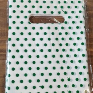 Bolsa riñon para regalo 15x20 Lunares verdes