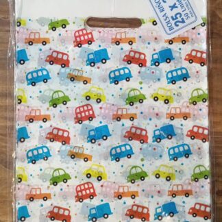 Bolsa riñon para regalo 25x35 Autitos