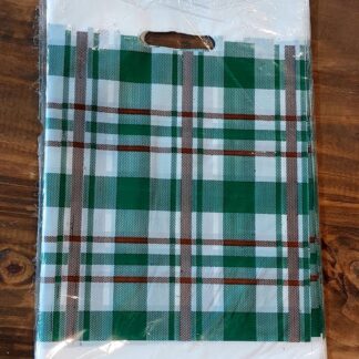 Bolsa riñon para regalo 20x30 Cuadrille verde