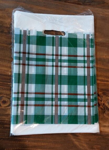 Bolsa riñon para regalo 20x30 Cuadrille verde