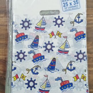 Bolsa riñon para regalo 25x35 barco