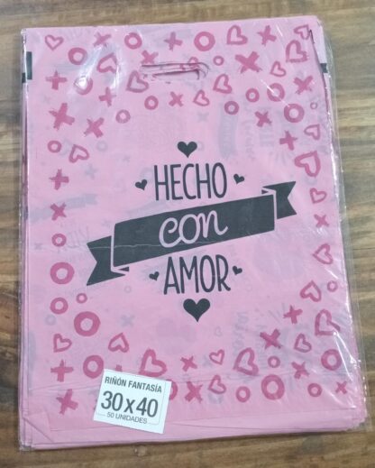 Bolsa riñon para regalo 30x40 Hecho con amor