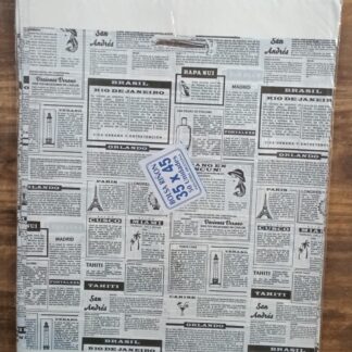 Bolsa riñon para regalo 35x45 periodico
