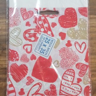 Bolsa riñon para regalo 25x35 corazones